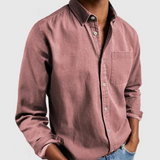 Zovin - Camisa Casual de Toque Suave