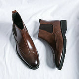 Dwight™ | Botas Chelsea em Couro Sintético