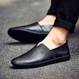 Loafers Elegantes em Couro Respirável