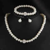 Conjunto de pérolas elegante