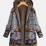 Elena | Hoodie Sherpa Floral Boho