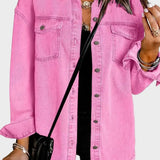 Elin | Casaco de Denim Rosa