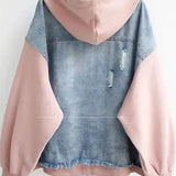 Ellen | Casaco de denim bicolor