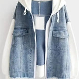 Ellen | Casaco de denim bicolor