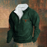 Émeric™ | Sweater de meia zip elegante