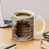 Caneca Mágica de Biblioteca Ativada pelo Calor