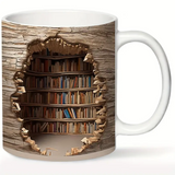 Caneca Mágica de Biblioteca Ativada pelo Calor