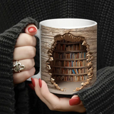 Caneca Mágica de Biblioteca Ativada pelo Calor
