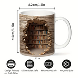 Caneca Mágica de Biblioteca Ativada pelo Calor