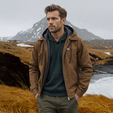 Gaspard™ | Hoodie elegante com fecho éclair