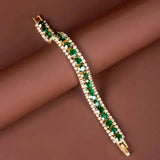 Pulseira Dourada e Verde