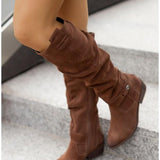 Zavira | Botas de veludo elegantes e quentes para mulheres