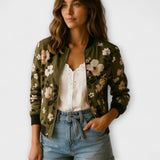 Henriette | Casaco bomber com flores
