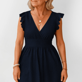 Henriette | Vestido midi franzido