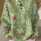 Ingrid™ - Pullover com motivo de árvore de Natal