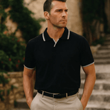 Jesper™ | Polo V-hals Noir