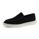 Mocassins de Negócio Clássicos em Camurça
