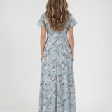 Ismeria | Vestido Maxi de Chiffon Floral