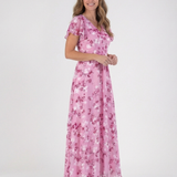 Ismeria | Vestido Maxi de Chiffon Floral
