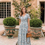 Ismeria | Vestido Maxi de Chiffon Floral