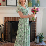 Ismeria | Vestido Maxi de Chiffon Floral