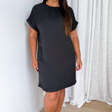 Vestido T-Shirt Kourtney - Preto