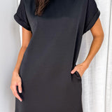 Vestido T-Shirt Kourtney - Preto