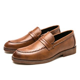 Mocassins de Vestuário em Couro