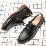 Mocassins de Vestuário em Couro