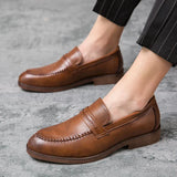 Mocassins de Vestuário em Couro