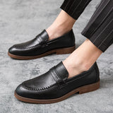 Mocassins de Vestuário em Couro