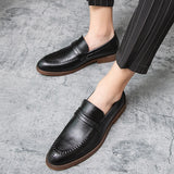 Mocassins de Vestuário em Couro