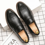Mocassins de Vestuário em Couro