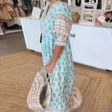 Marisa | Vestido estiloso com decote em V e elegante estampado