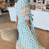 Marisa | Vestido estiloso com decote em V e elegante estampado