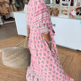 Marisa | Vestido estiloso com decote em V e elegante estampado
