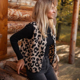 Maja | Colete com padrão de leopardo