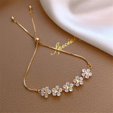 Colar Margarida em Cristal com Ouro