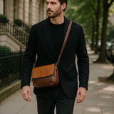 Martin™ | Bolsa de Ombro em Couro Milão