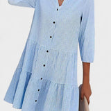 Mette | Vestido de Verão Risca