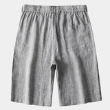 Mikkel™ | Calções de Linho Cinza Mariner