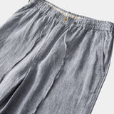 Mikkel™ | Calções de Linho Cinza Mariner