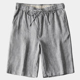 Mikkel™ | Calções de Linho Cinza Mariner