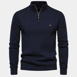 Mikkel™ | Sweater de Algodão com Meio Zíper