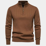 Mikkel™ | Sweater de Algodão com Meio Zíper