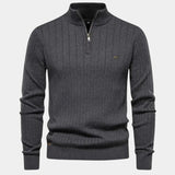 Mikkel™ | Sweater de Algodão com Meio Zíper