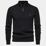 Mikkel™ | Sweater de Algodão com Meio Zíper