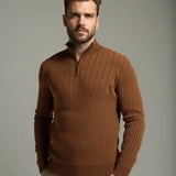 Mikkel™ | Sweater de Algodão com Meio Zíper