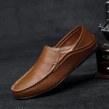 Monza Couro Sapatos Loafers
