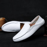 Monza Couro Sapatos Loafers